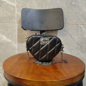 Coach Heart Crossbody Bag 14 With Pillow Quilting